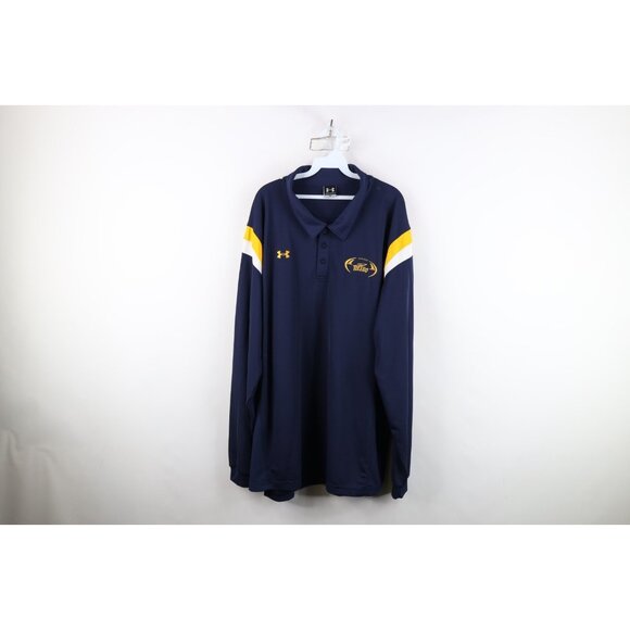 Under Armour Mens 3XL Team Issued University of Toledo Football Long Sleeve Polo - Picture 1 of 16
